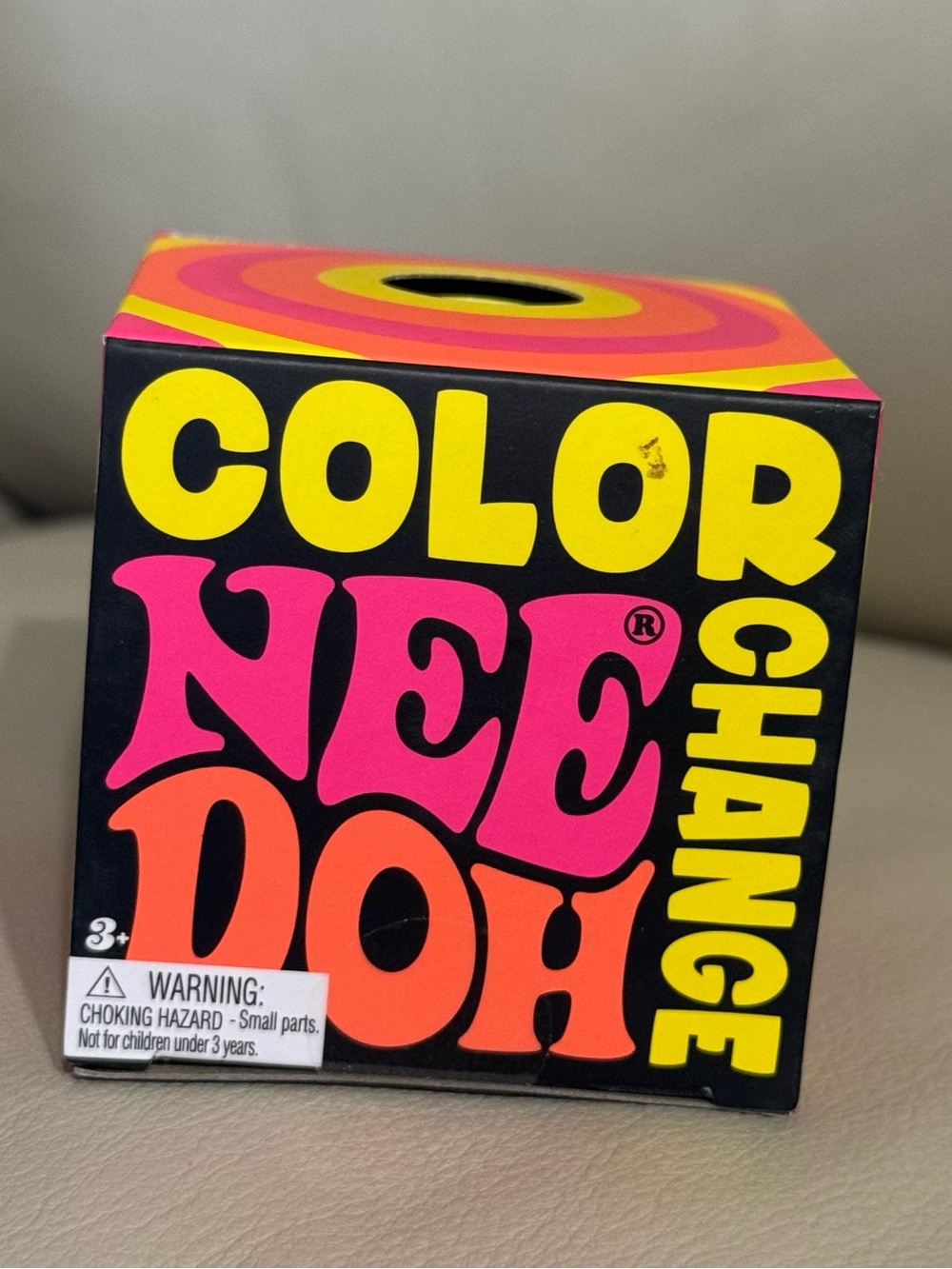 NEW NeeDoh Color Change Yellow to Orange Stress Ball Fidget Squishy Schylling - Picture 4 of 4